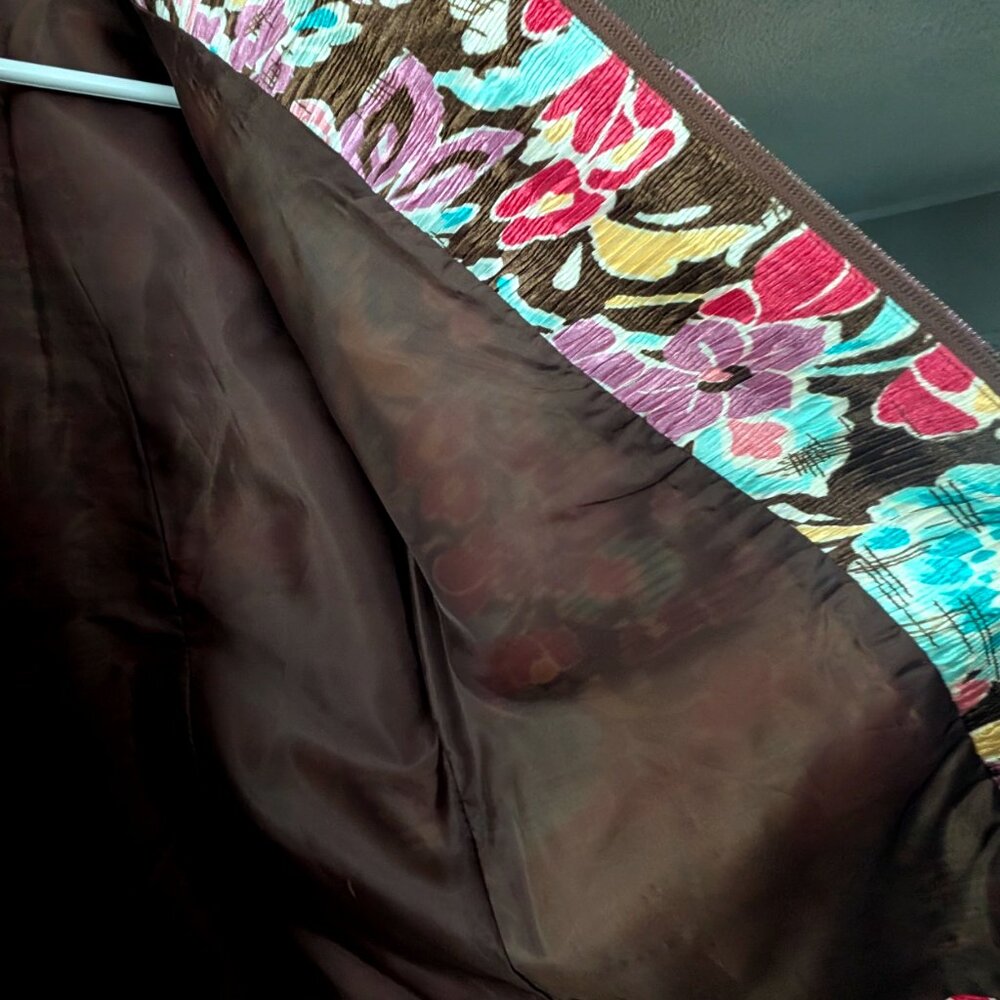 SilkLand Multi Color Floral Jacket - Picture 7 of 7